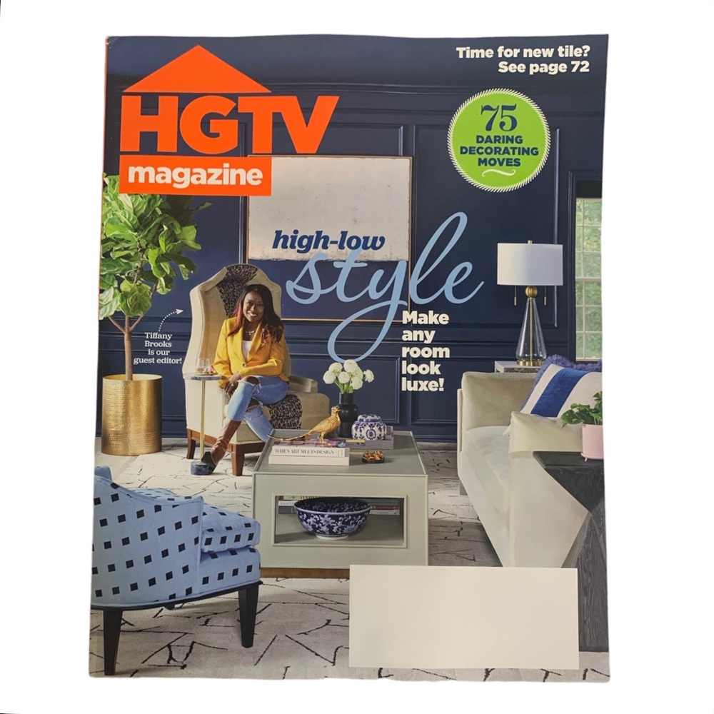 HGTV Magazine October 2023 High Low Style Make Any Room Look Lux New Tile